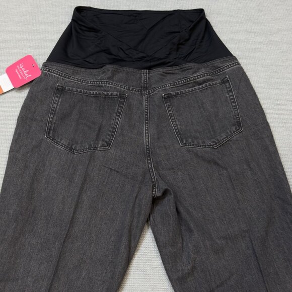 Isabel Maternity By Ingrid Isabel Womens Black Jeans Power Stretch Size 14 NWT - Picture 4 of 16